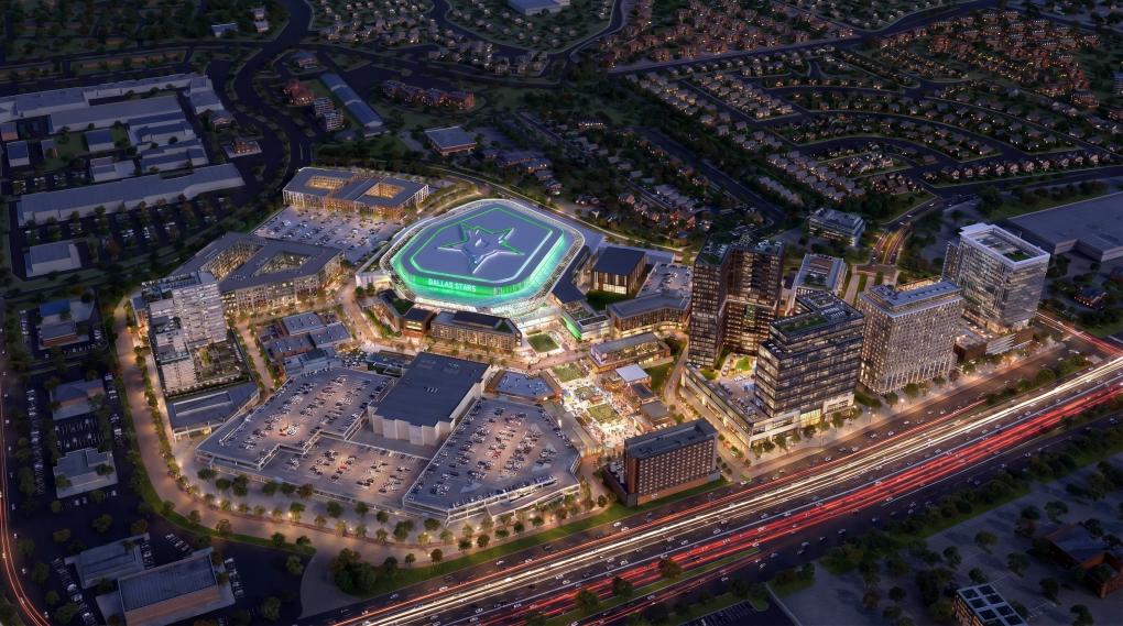 A new NHL arena as an anchor for an entertainment district in Plano, TX.